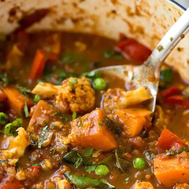 Close up of Vegetable curry